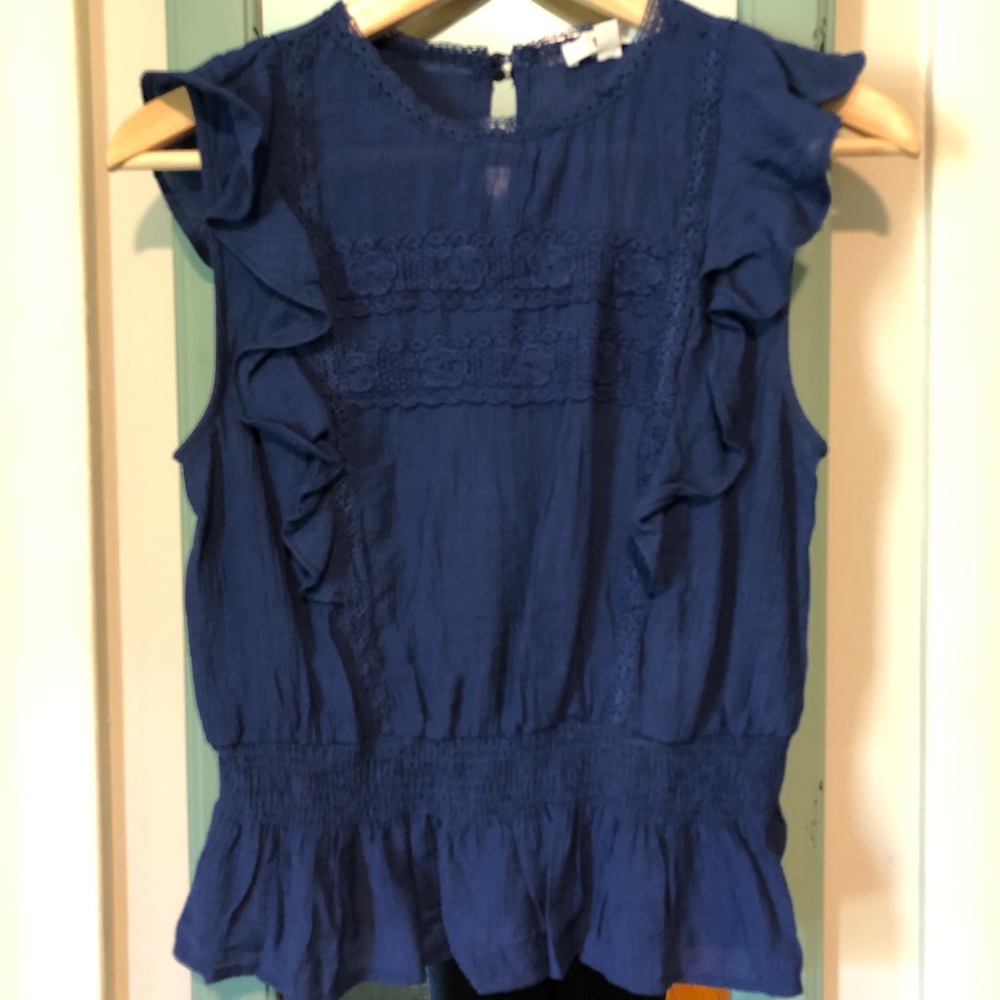 E&M Cinched Waist Blouse